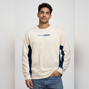 Latino Heritage Month Cream Graphic Sweatshirt Medium NWT